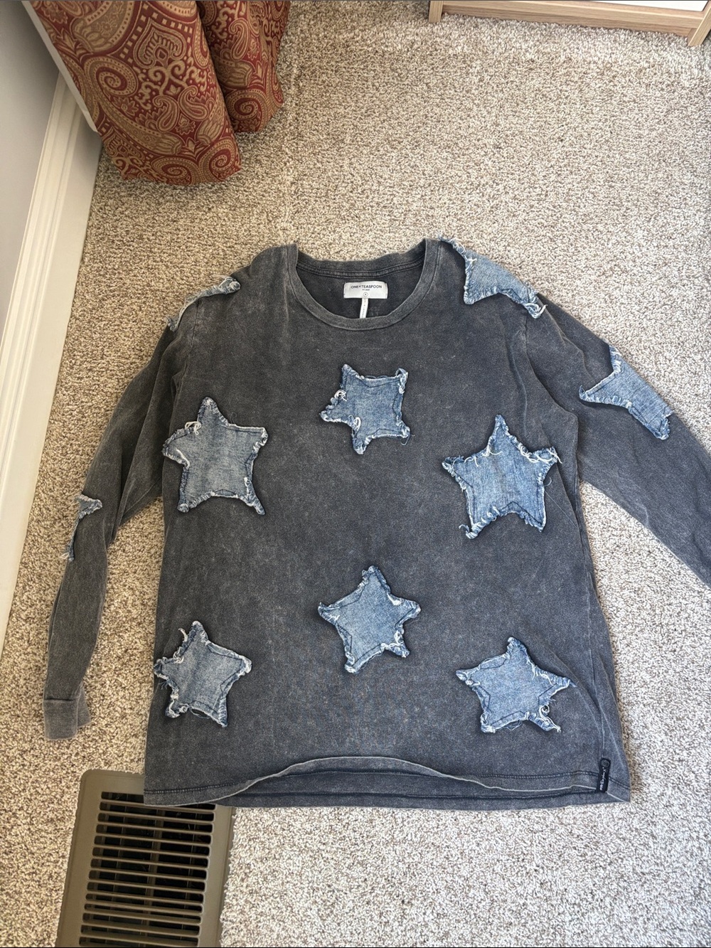 One Teaspoon Gray Star shirt